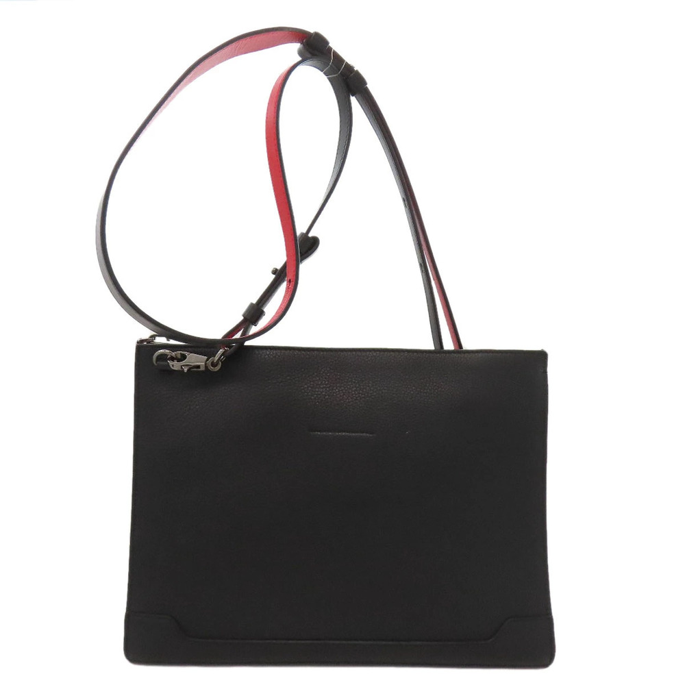 Christian Louboutin Studded Leather Shoulder Bag Black